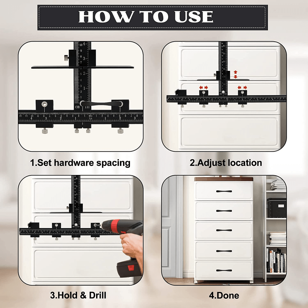 Rynx | Drill Instructions simple and precise installation