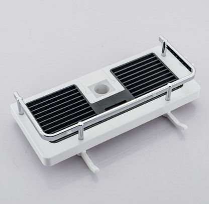 Rynx | Bathroom Shelf Caddy for Shower Rail, No Drilling Pole Shower Storage Rack Holder