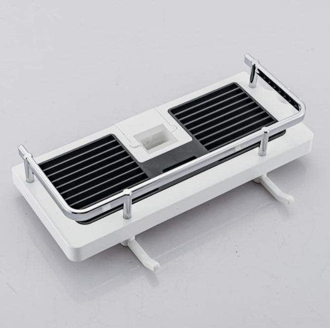 Rynx | Bathroom Shelf Caddy for Shower Rail, No Drilling Pole Shower Storage Rack Holder