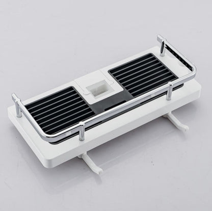 Rynx | Bathroom Shelf Caddy for Shower Rail, No Drilling Pole Shower Storage Rack Holder