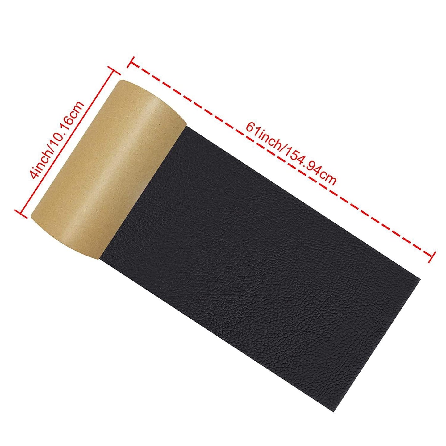 Rynx | Versatile Self-Adhesive Leather-Look Repair Kit (4x61in) - Easy, Durable Fix for Furniture, Car Seats, and Apparel