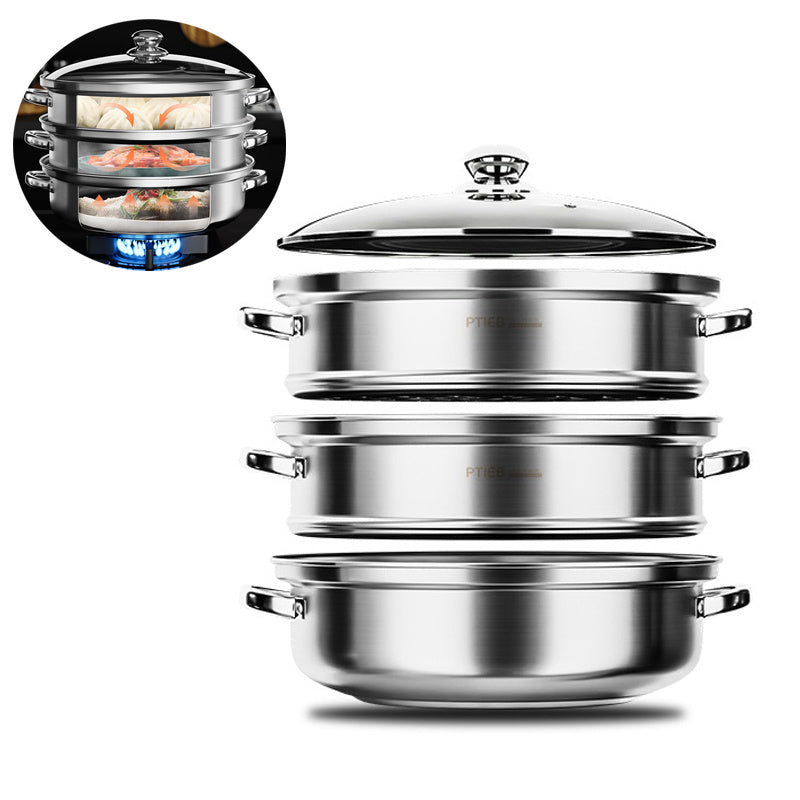 Rynx | SteamMaster 3-level steamer for the efficient preparation of multiple meals