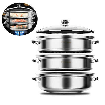 Rynx | SteamMaster 3-level steamer for the efficient preparation of multiple meals