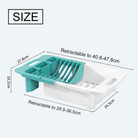 Rynx | Efficient Kitchen Retractable Dish Drain Rack