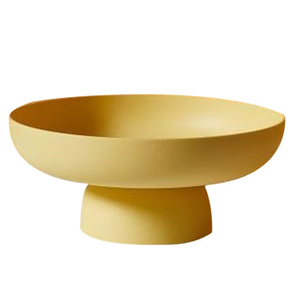 Rynx | OvalFlow - Fruit bowl - Modern Oval Drip tray for Table decoration Yellow
