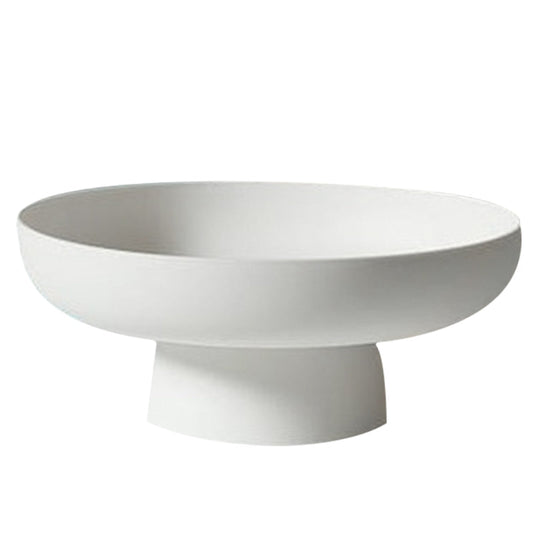 Rynx | OvalFlow - Fruit bowl - Modern Oval Drip tray for Table decoration White