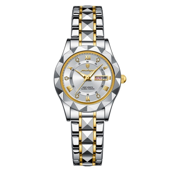 Rynx | Waterproof women's luminous dual calendar watch