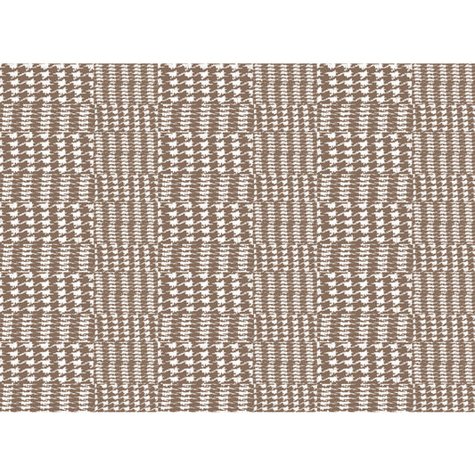 Rynx | Novelty Modern Rug in Brown Houndstooth Pattern Rug Polyester Non-Slip Backing Carpet for Home Decoration