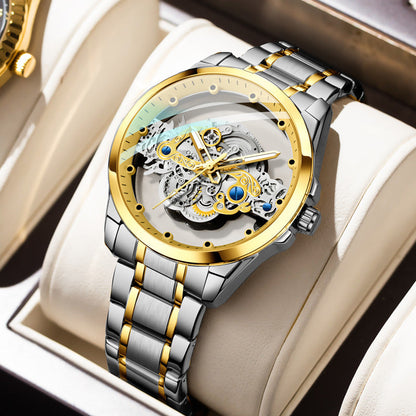 Rynx | New Double-Sided Skeleton Handful Automatic Machine Non-Mechanical Watch