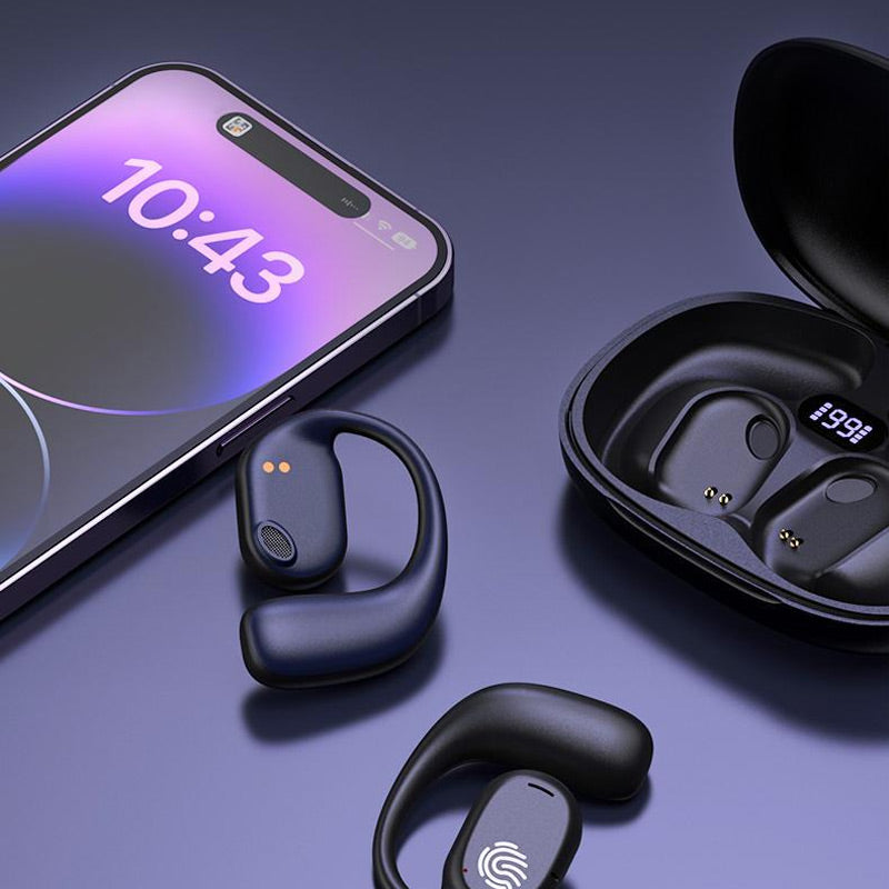 Rynx | Bluetooth headphones with bone conduction and real ear hook