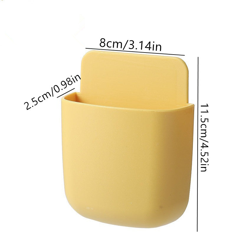 Rynx | Wall-mounted Storage Box – Plastic Self-adhesive Storage Box for Remote Control, Mobile and More