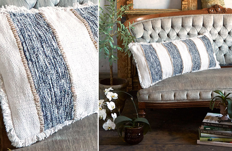 Rynx | Boho Farmhouse Fringe Pillow, Choose Your Style