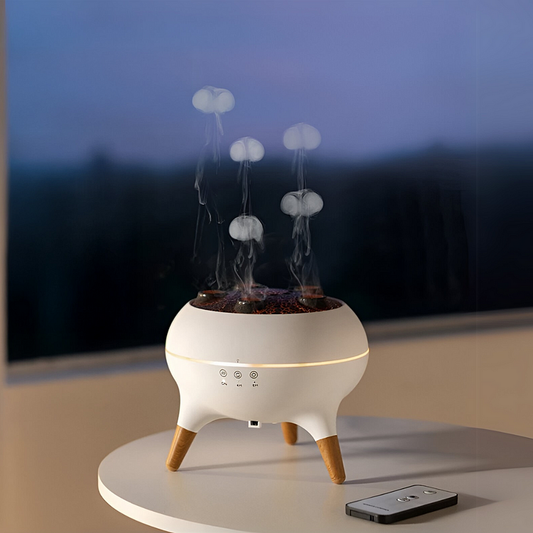 Rynx | Jellyfish Mist Diffuser — Aromatherapy with colored light effects (European plug type)