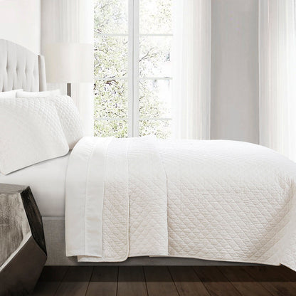 Rynx | Ava Diamond Plus Size Cotton Quilt Set