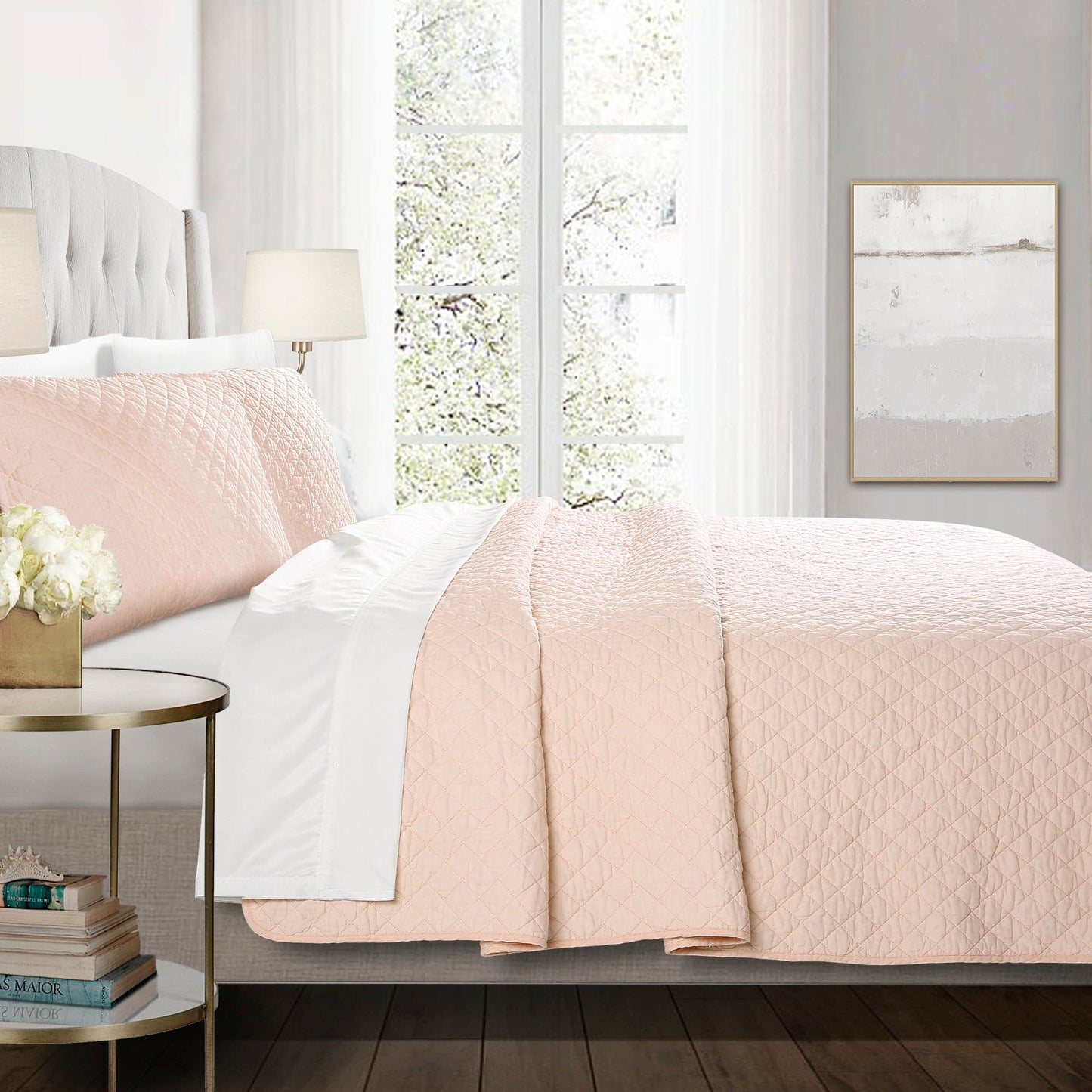 Rynx | Ava Diamond Plus Size Cotton Quilt Set