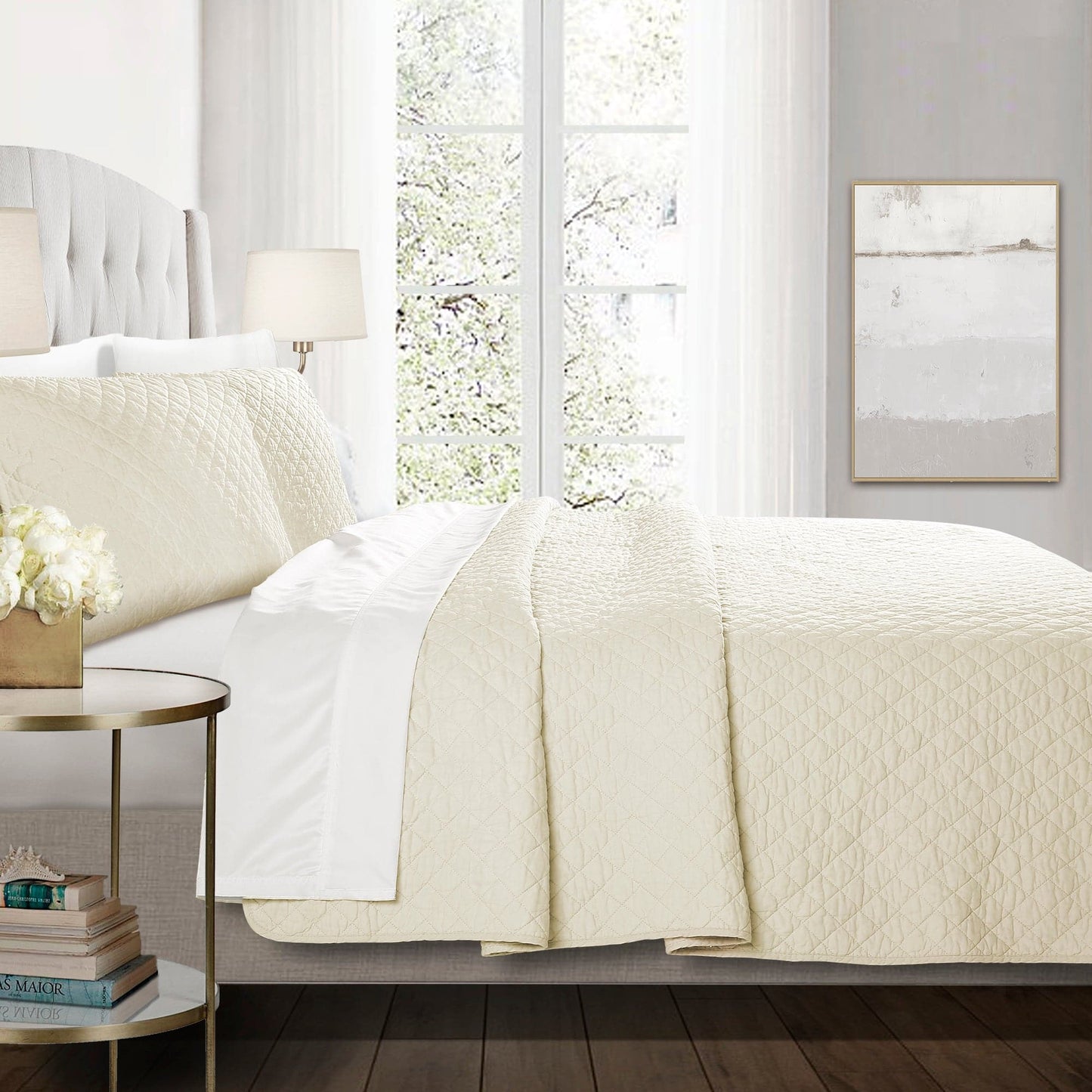 Rynx | Ava Diamond Plus Size Cotton Quilt Set
