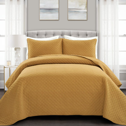 Rynx | Ava Diamond Plus Size Cotton Quilt Set
