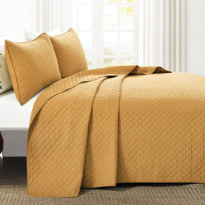 Rynx | Ava Diamond Plus Size Cotton Quilt Set