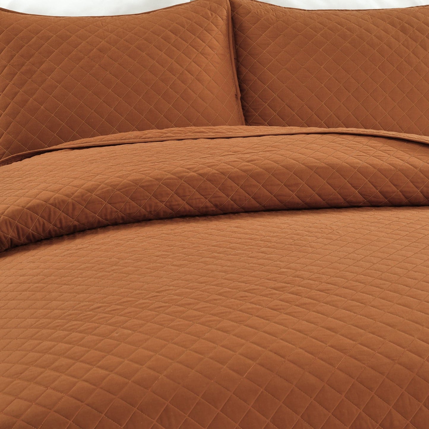 Rynx | Ava Diamond Plus Size Cotton Quilt Set