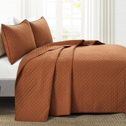 Rynx | Ava Diamond Plus Size Cotton Quilt Set