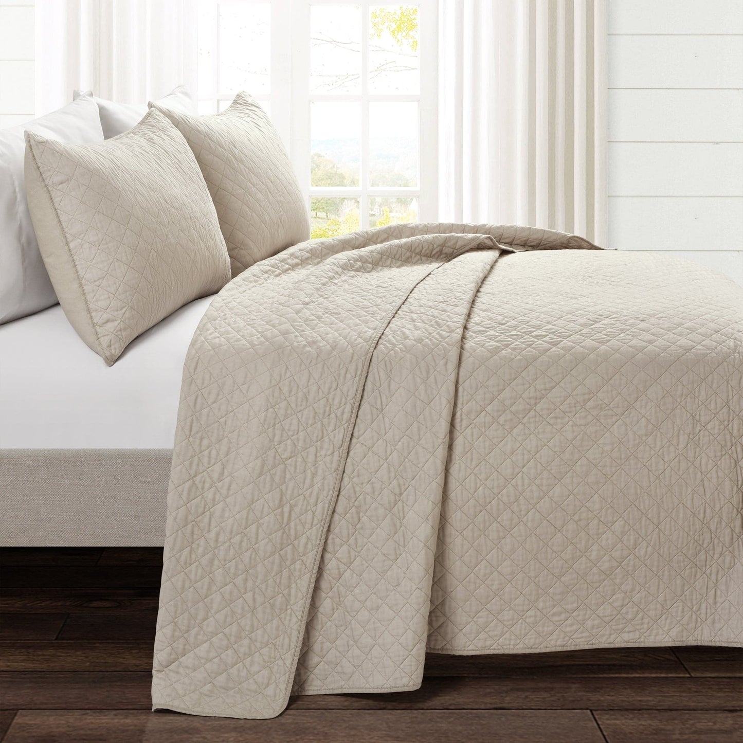 Rynx | Ava Diamond Plus Size Cotton Quilt Set