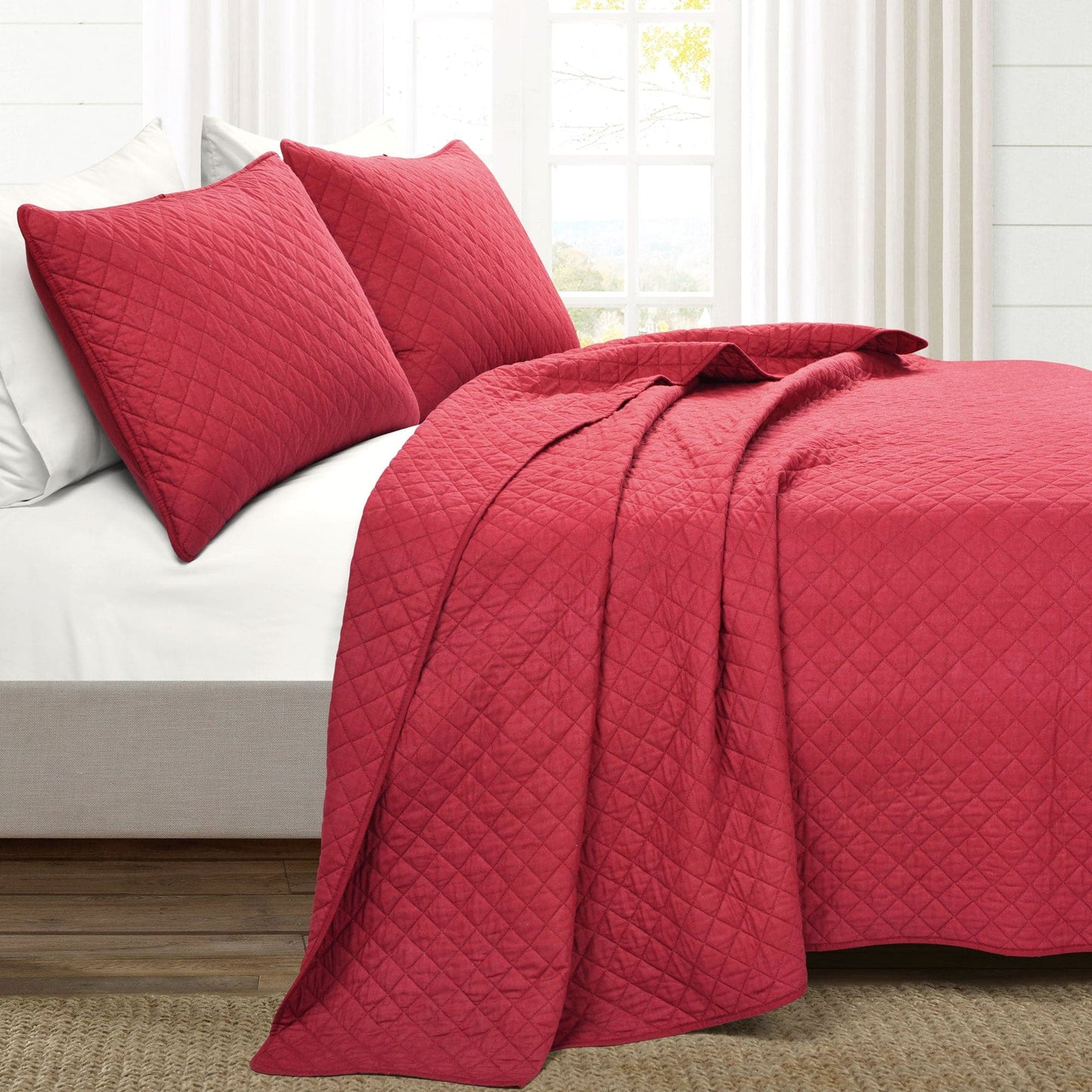 Rynx | Ava Diamond Plus Size Cotton Quilt Set