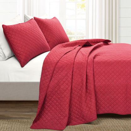 Rynx | Ava Diamond Plus Size Cotton Quilt Set