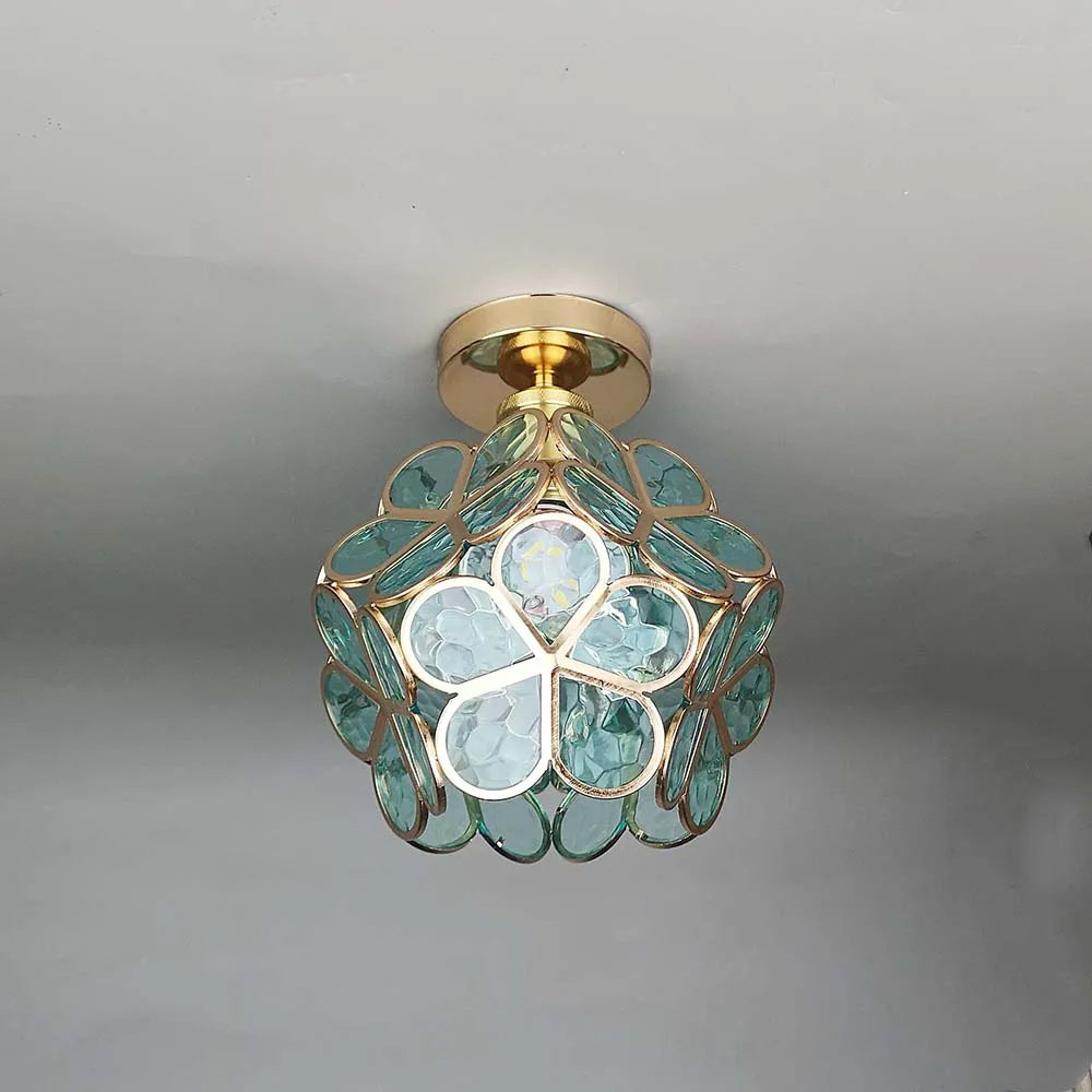 Rynx | Glass flower ceiling light - FloraGlow