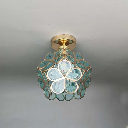 Rynx | Glass flower ceiling light - FloraGlow