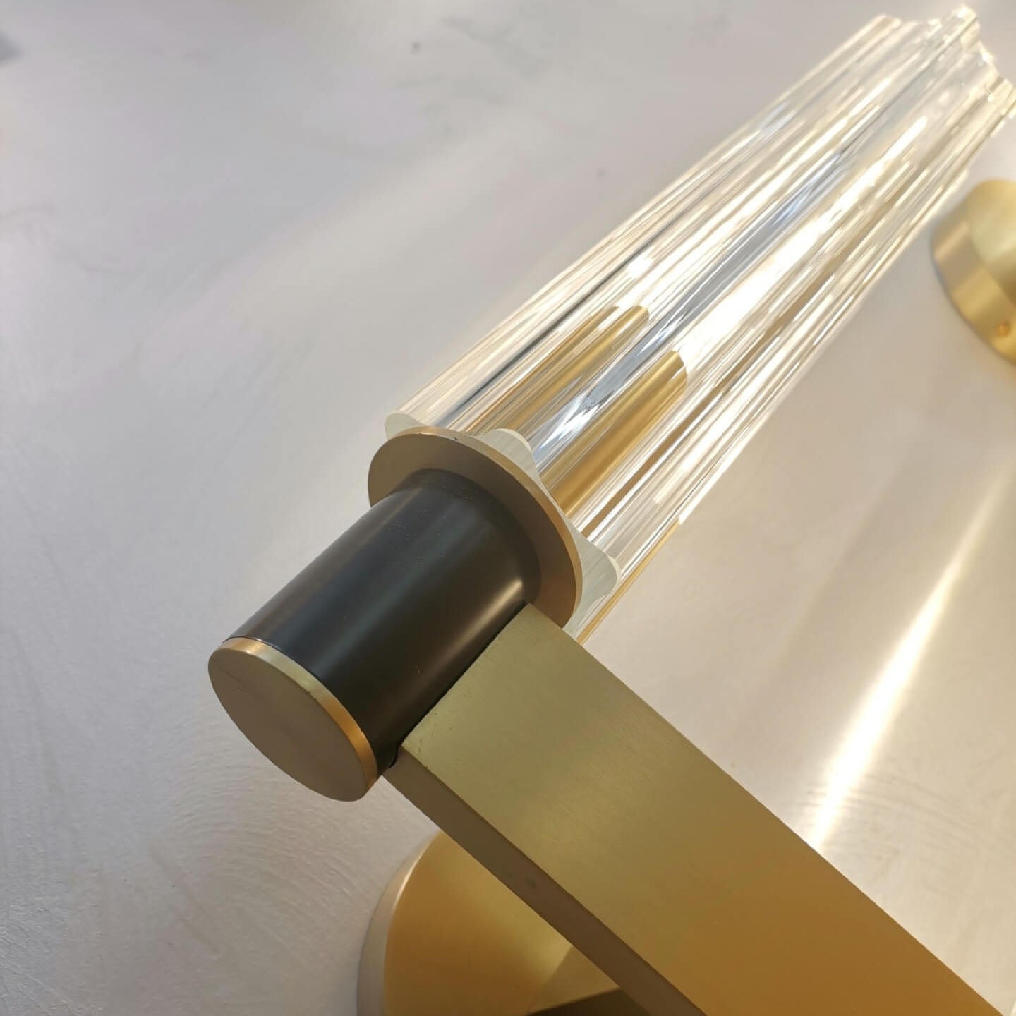 Rynx | Gloriana Crystal Wall Sconce | Modern Brass | 1/2 Lights | Elegant Lighting