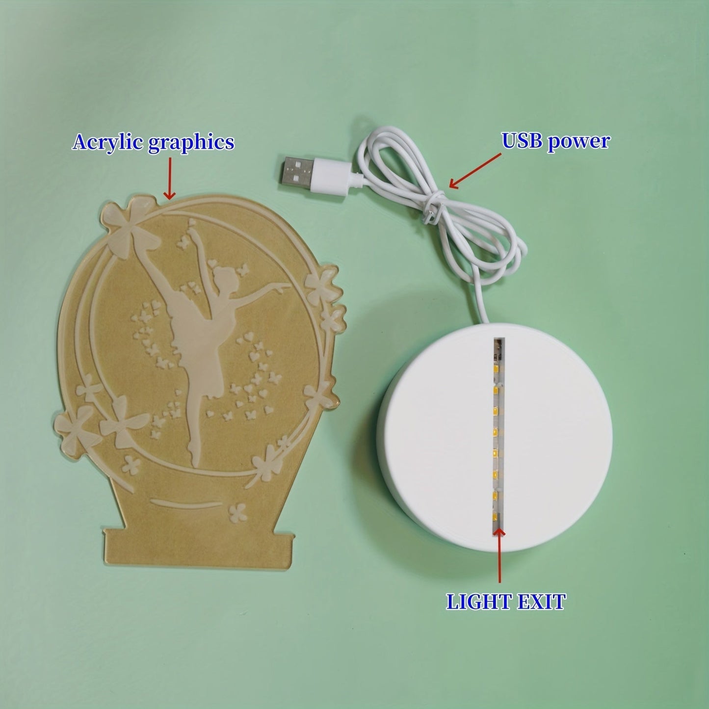 Rynx | LumiDance - 3D Ballet Dancer LED Night Light