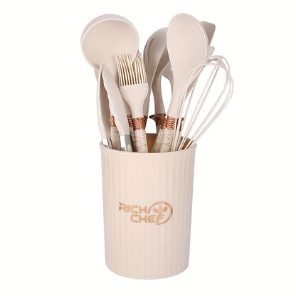 RYNX | Cooking - Cooking fun with the Elegant Silicone Kitchen Utensil Set