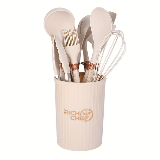 RYNX | Cooking - Cooking fun with the Elegant Silicone Kitchen Utensil Set