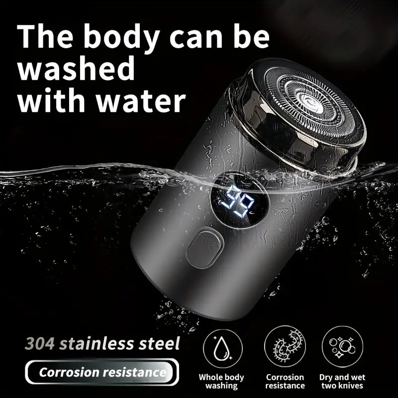 Rynx | Mini Electric Razor — Portable waterproof grooming device with 15 blades