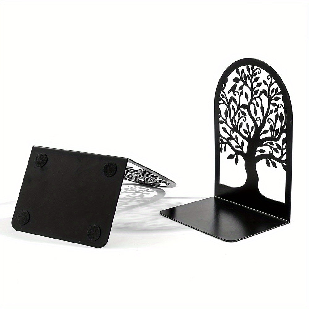 Rynx | Tree of Life Metal Bookend - Heavy Bookend for Shelves, Modern Decorative Design