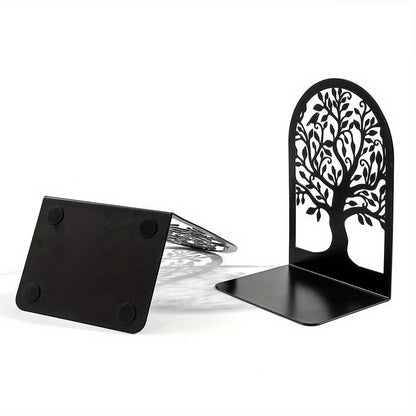Rynx | Tree of Life Metal Bookend - Heavy Bookend for Shelves, Modern Decorative Design