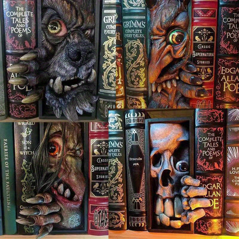 Rynx | MonsterBookend - 3D Horror Monster Bookend for Home Decoration