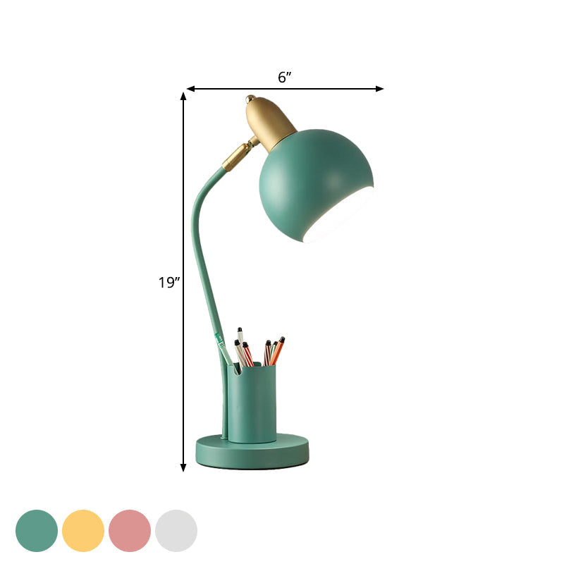 Rynx | LumiSphere - Metal sphere night light with tubular pen holder design