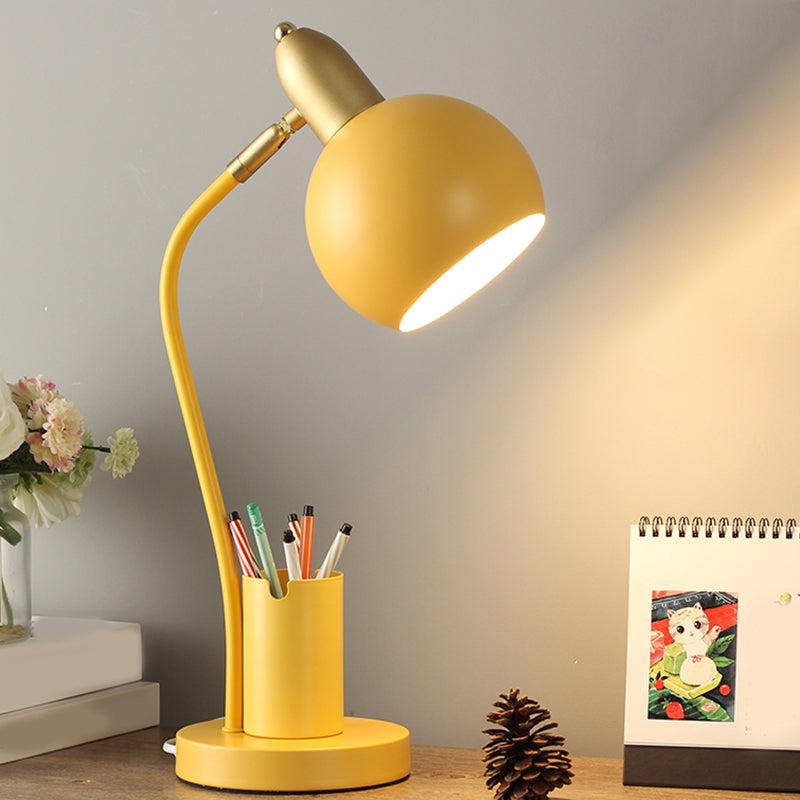 Rynx | LumiSphere - Metal sphere night light with tubular pen holder design