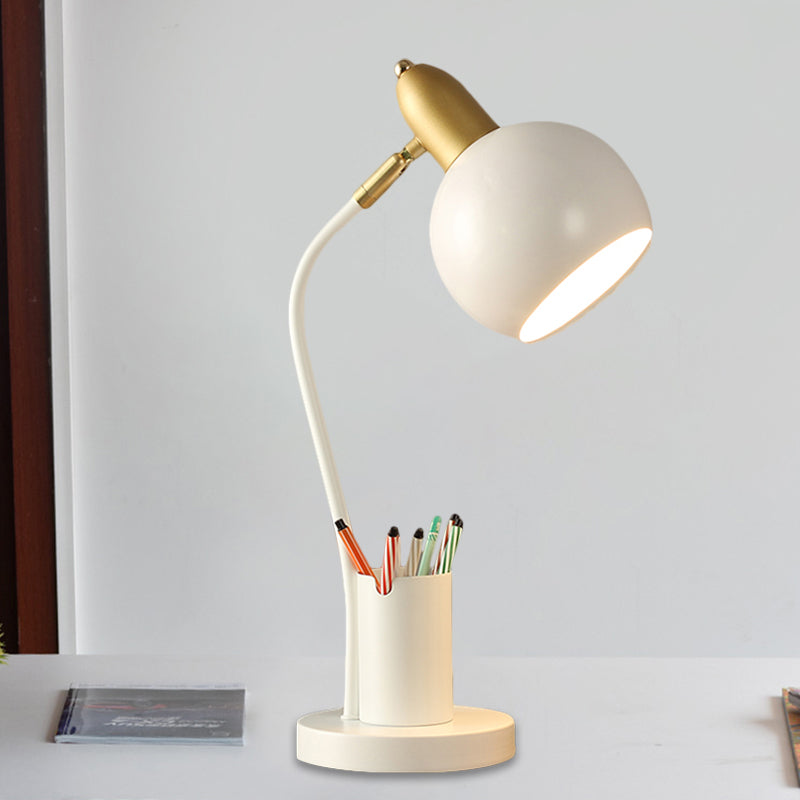 Rynx | LumiSphere - Metal sphere night light with tubular pen holder design