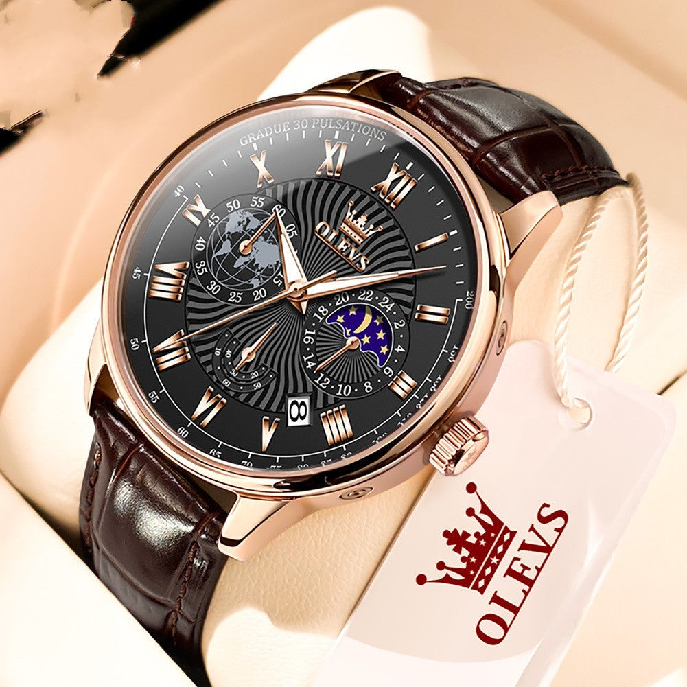Rynx | Multifunctional Business Quartz Watch Luminous Men