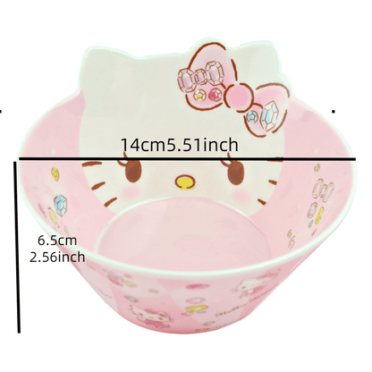 Rynx | KittyFresh - Storage Box - Cute Polyresin Design for Salads & Noodles