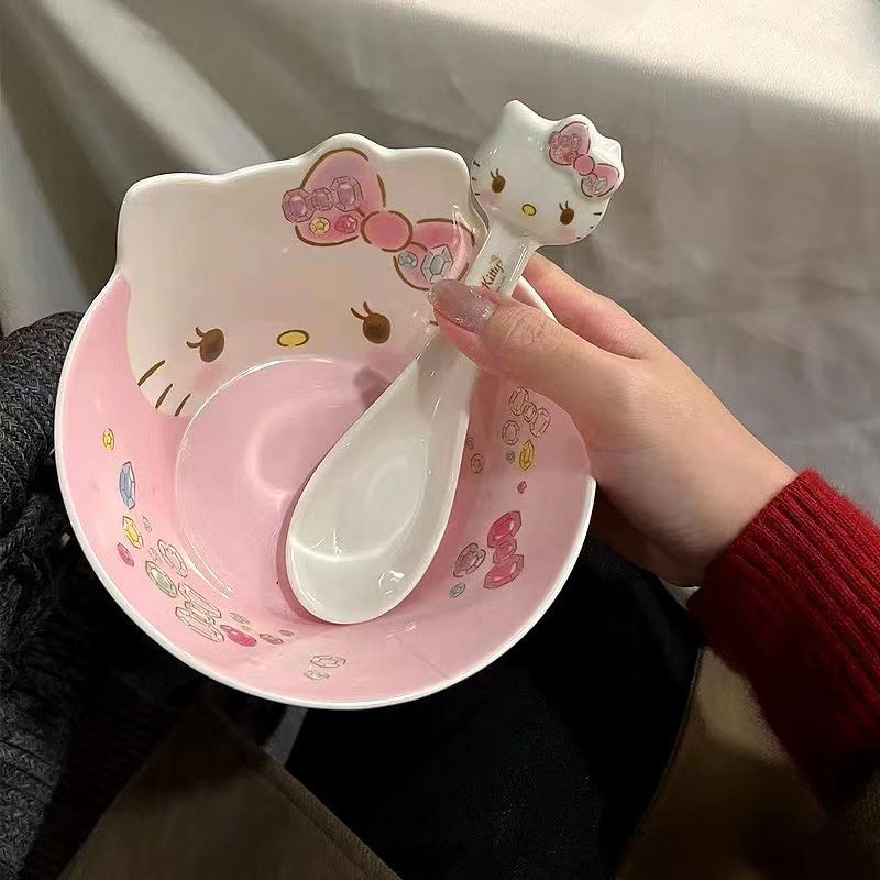 Rynx | KittyFresh - Storage Box - Cute Polyresin Design for Salads & Noodles
