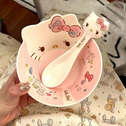 Rynx | KittyFresh - Storage Box - Cute Polyresin Design for Salads & Noodles
