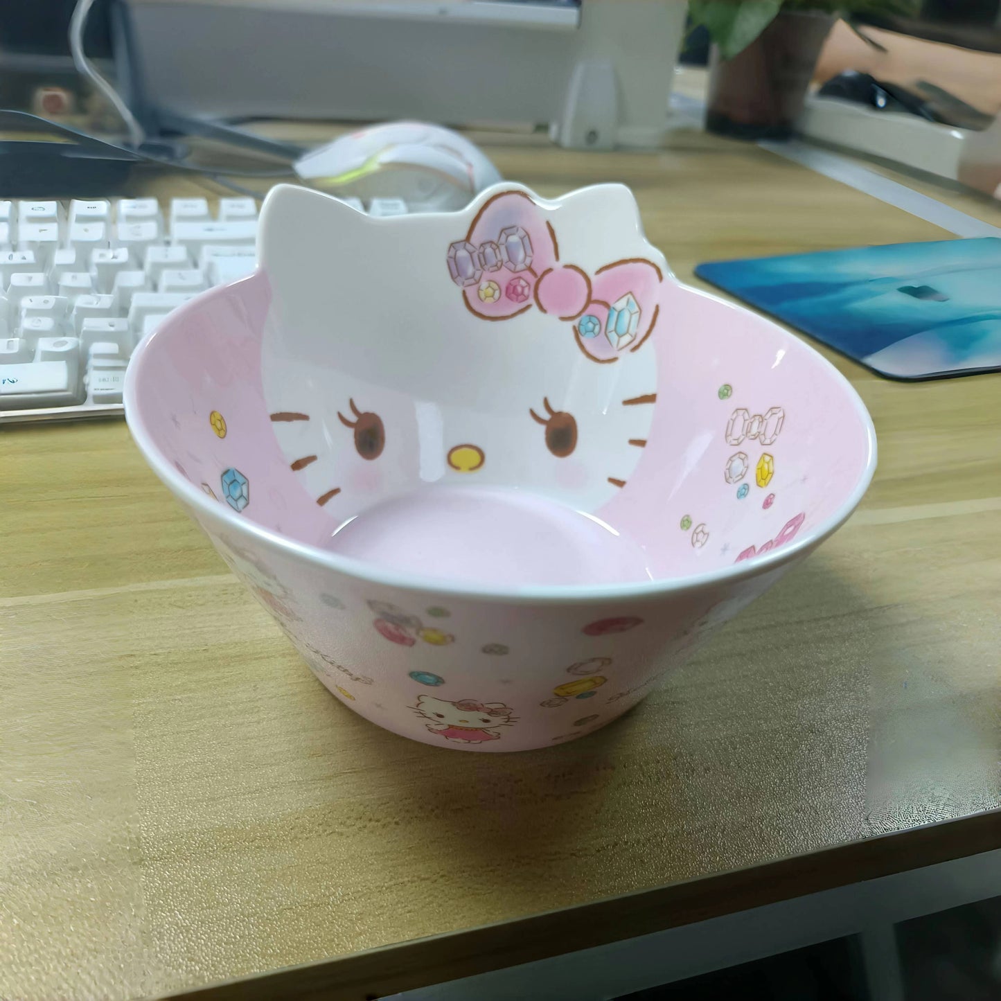 Rynx | KittyFresh - Storage Box - Cute Polyresin Design for Salads & Noodles