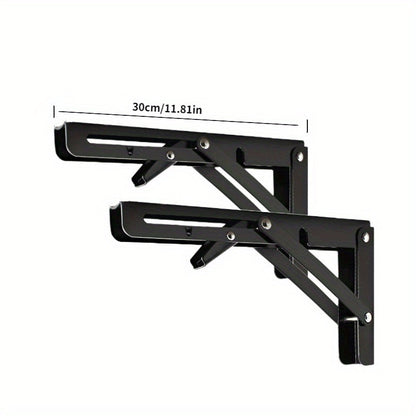 Rynx | SteelBracket - 2 Pieces Foldable Shelves with Adjustable Angle - Metal Wall Brackets