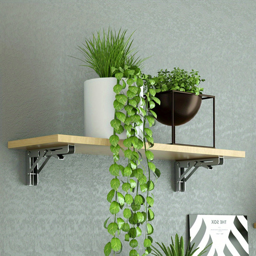Rynx | SteelBracket - 2 Pieces Foldable Shelves with Adjustable Angle - Metal Wall Brackets