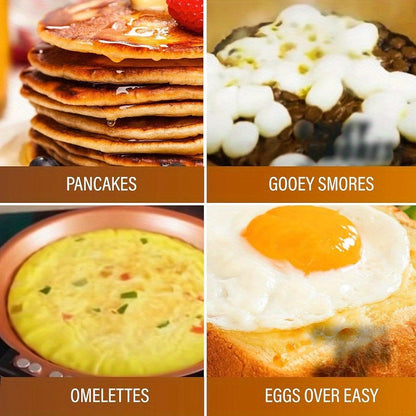 Rynx | Steel Double-Sided Pan – Nonstick Copper Pancake Maker, Easy to Flip Frying Pan for Fluffy Pancakes, Omelets and Frittatas, Dishwasher Safe