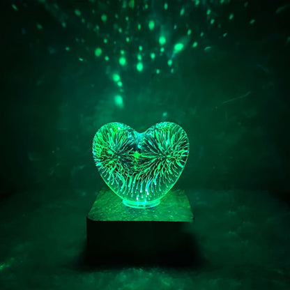 Rynx | LoveLight - 3D Heart Firework LED Night Lamp, USB-powered