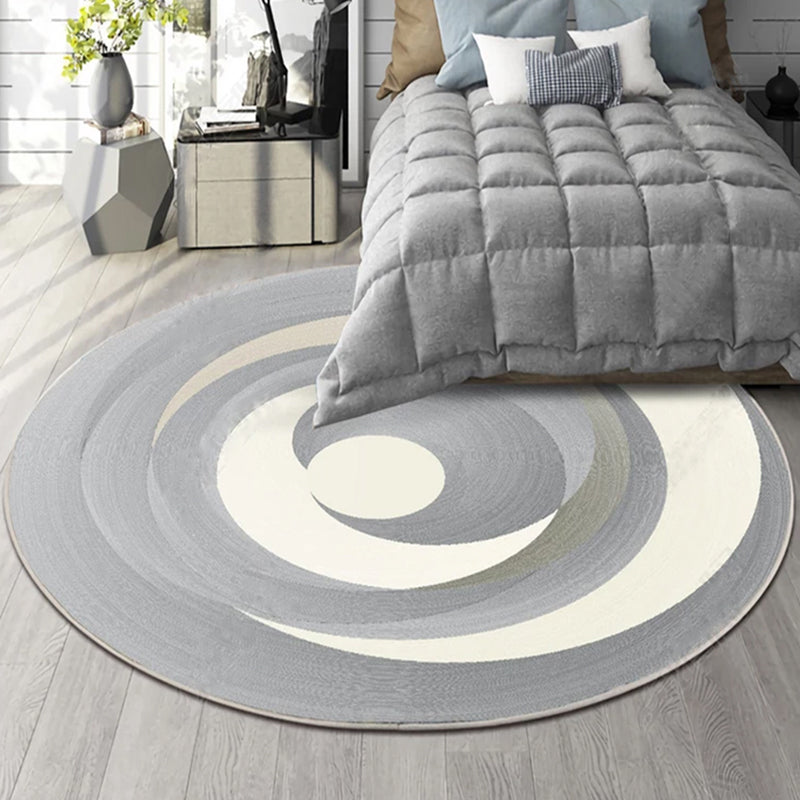 Rynx | Multicolor Bedroom Rug Contemporary Colorblock Rug Washable Pet Friendly Non-Slip Backing Carpet